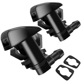 Weuaste 2 Pack Premium Front Windshield Washer Nozzles, for Jeep Grand Cherokee 2005-2016, Pontiac G6 2005-2010, Saturn Aura 2007-2010, Replaces OEM #: 55372143AB, 15247800, 55156427AB, 55079049AA
