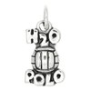 LGU Sterling Silver Oxidized H2O Water Polo Charm