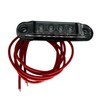 Web Truck Slim Marker Light, Marker Light, Dark Graphite, Red,