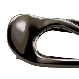 1 x hair clip approx. 15 cm long and approx. 4.5 cm wide in black, made in Germany WeLoveBeads