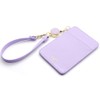 KNUTe Pass Case with Reel (Lavender) 2-Piece Storage ID Card