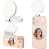 Newmowa Magnetic Selfie Light, Extendable Phone Ring Light with Mirror,