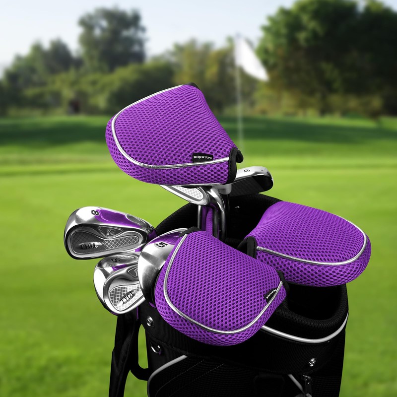 Andux Mallet Cover Golf Putter Head Covers for Center Shaft