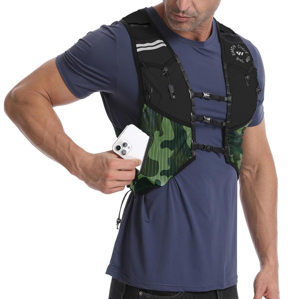 Running Vest Women's Men's Trail Running Backpack: Easily Adjustable Breathable