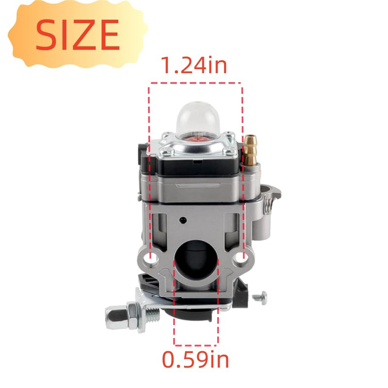 PR48BT PR46BT Carburetor Compatible with Poulan Pro PR2322 BP400 BP402