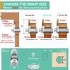 inBovoga 6 Pack Cabinet Locks with Key, 1-1/8" Cam Lock,