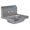 BK Resources BKHS-W-1410 Wall Mount Stainless Steel Hand Sink, 14"