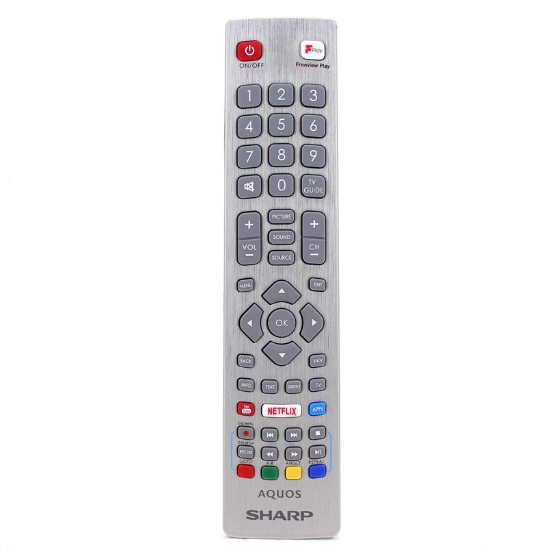 121AV Genuine TV Remote Control Compatible with Sharp AQUOS 40BJ5K