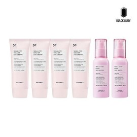 Artdeli Melacut Tone-up Sunscreen 50ml x4 + Sunwater 100ml x2 / 아트델리 멜라컷 톤업 선크림 50ml x4 + 선워터 100ml x2