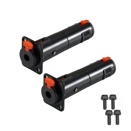 MKFAUDIO 1/4 Inch TRS Stereo Solderless Female to Female Balanced Jack Panel Mount Adapter Socket with Screw, 2 Pack