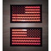 2x3.5 Reflective US USA American Flag Tactical Patches Hook-Fastener Backing