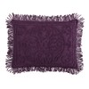 Beatrice Home Fashions Chenille Bedspread, Eggplant, Standard Sham