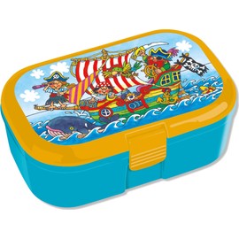 Lutz Mauder Lunch Box Pirate Pit Plank for Children 10692 Perfect for Children's Pirates Lunch Box School Primary School Police Car