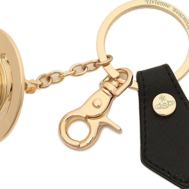 Vivienne Westwood 82030077 Key Ring, Saffiano, Unisex, Orb Bag Charm,