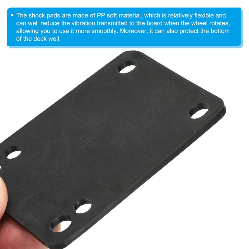 PATIKIL スケートボードライザーパッドネジセット 2個 3 mm ロングボード ショックライズパッド 取り付けネジ付き ナットハードウェア修理キット クルーザー用