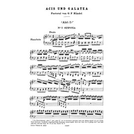 Handel: Acis and Galatea (Mixed Voice Choir) (EP3633)