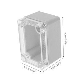 COHEALI Weatherproof Junction Box with Transparent Cover Outdoor Electrical Enclosure for Reliable Dust and Water Resistance for Homes Factories and Shopping Malls Easy to Install and