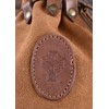 Battle-Merchant Medieval Leather Bag with Celtic Cross and Robust Leather