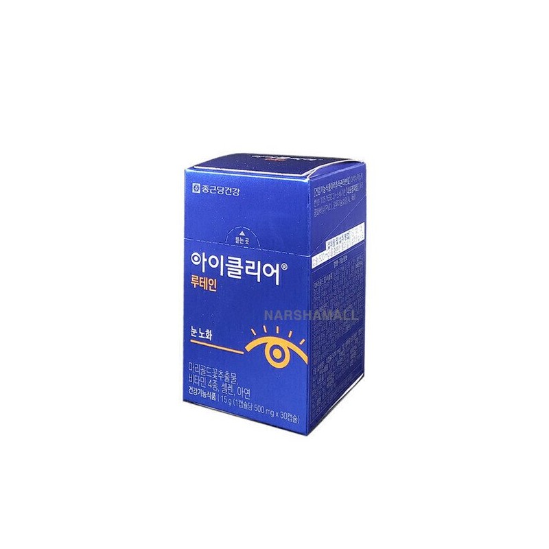 종근당건강 아이클리어 눈사랑 루테인 500mg x 30캡슐 Jonggeun Dang Health