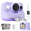 Manttely Kids Camera Instant Print, Christmas Birthday Gifts for Girls