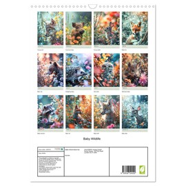 Baby Wildlife (Wall Calendar 2026 DIN A3 Portrait), CALVENDO 12 Month Wall Calendar: Baby woodland creatures through the seasons