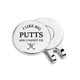 JOWMIJ Golf Ball Marker with Magnetic Hat Clip Funny Golf Ball Marker Golf Hat Magnetic Clip Engraved Golfer Golf Lovers Gift