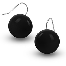 Soul-Cats 1 Pair of Acrylic Ball Earrings for Women Girls in Various Colours, Acrylic