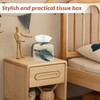 Ocean Sea Turtle Tissue Box Holder, Leather Tissue Box Cover