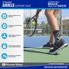 Powerstep Unisex's Dynamic Stability, Ankle Brace and Compression Sock, for