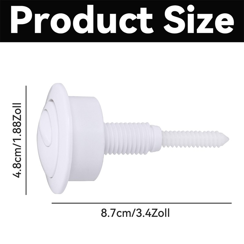 HAFRILY Toilet Flush Button Adjustable Toilet Push Button Flush Replacement,
