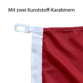 Hissfahne 1. FCN Flag Red / Black 250 cm x 150 cm
