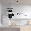 Hibbent Universal Drain Fitting, Pop-Up Valve for Sinks and Washbasins