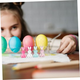 STOBOK 40pcs Easter Bunny Rabbit Pendant Small Beads Rabbit Charms Little Beads Dice Kits Twine Wire Rack Bead Ornaments Necklace Ornaments DIY Jewelry Beads Loose Beads for Jewelry Resin