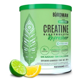 Birdman Creatine Refresher | Creatina Monohidratada con Electrolitos, Magnesio y Vitaminas | Lemon Twist | 30 Porciones
