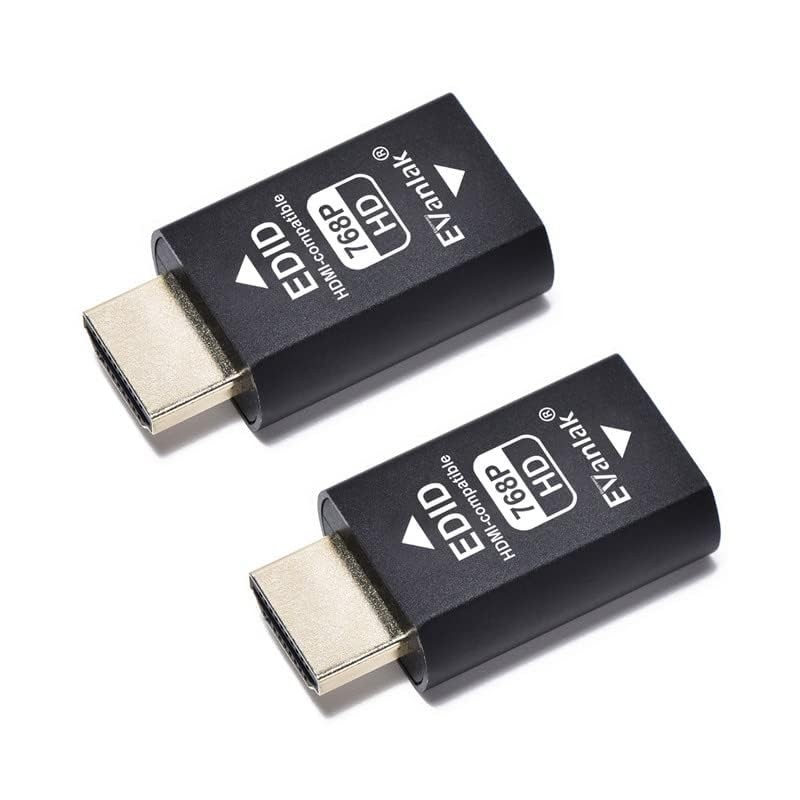 EVanlak 3rd Generrtion Hdmi Edid Emulator Passthrough Eliminated Emulator Adapter