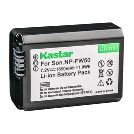 Kastar Battery for Sony NP-FW50 and Alpha 7 7R 7R II 7S a7R a7S a7R II a5000 a5100 a6000 a6300 a6500 NEX-5T NEX-7 DSC-RX10 II III ILCE-7R 7S QX1 ILCE-QX1L 5100 6000 SLT-A55 SLT-A37 SLT-A35 SLT-A33