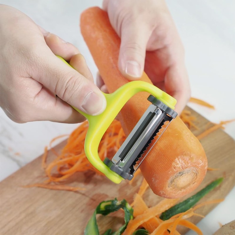 2 Pcs 3 in 1 Vegetable Peeler Multifunction Fruit Peeler