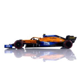 Minichamps 530213404 1:18 Mclaren F1 Team MCL35M-Lando Norris-Pole Position Russian GP 2021 Collectible Miniature Car, Multicoloured