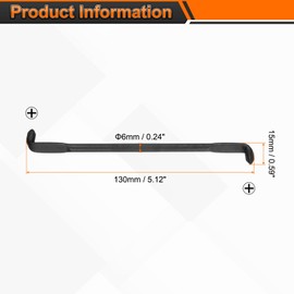 sourcing map Offset Screwdriver PH2/PH1 Phillips Cross Head Right Angle 90 Degree Screw Driver Double Ended Z-Type Hand Tool for Home Appliance Repair, Black