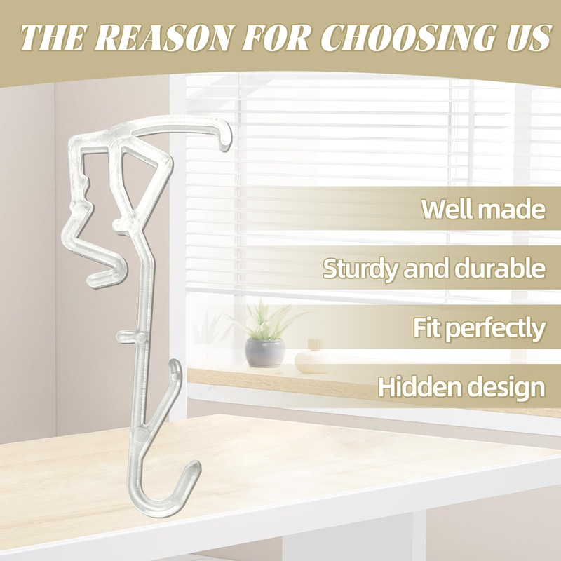 2.5 Inch Horizontal Wood Blind Hidden Valance Clip Replacement for