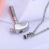 YSAHan Hammer Shape Cremation Urn Necklace Ashes Memorial Pendant Stainless