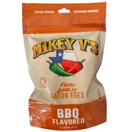 Mikey V’s BBQ “Gator Toes” – Deep-Fried Garlic Snacks, Crunchy Barbecue Garlic Bites, 3.9 oz Bag
