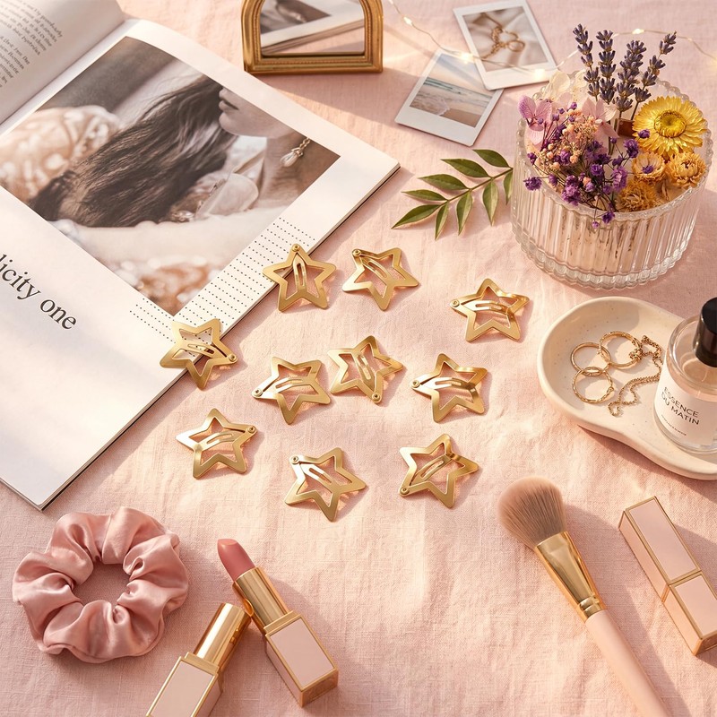 Kunoli Star Hair Clip Y2K Accessories Silver Clips