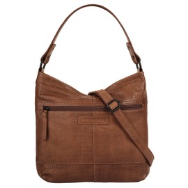 Betty Barclay Women's Shoulder Bag Cognac Genuine Leather 021875, Cognac