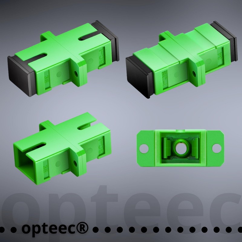 opteec® Coupler/Adapter - SC-APC/SC-APC - Female/Female - for Fiber Optic
