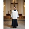 ANDHOM Catholic Premium Clergy Vestment Set - Elegant White Surplice
