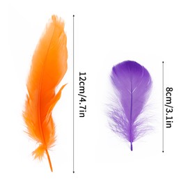 Coceca 500pcs 3-5 Inches Colorful Feathers for Crafts DIY Wedding Home Party Decorations