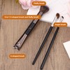BOXOB 3pcs Sculpting Dual-End Nose Brush, Black U-Shaped 2-in-1 Noses