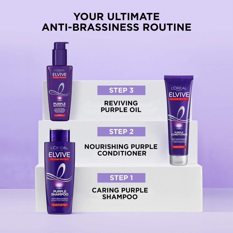 L'Oreal Paris Elvive Colour Protect Purple Anti-Brassiness Hair Oil For