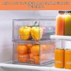 Sorbus Fridge Drawers - Clear Stackable Pull Out Organizer Bins